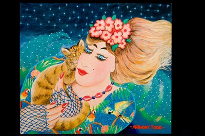Tina ve Teddy, 2010 (gemide akrilik) by Tony Todd